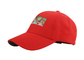 Broderie faite sur commande de correction de tissu mélangée par rouge adulte impressionnant de chapeaux de papa de sports