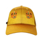 Belle casquette de baseball jaune de satin, chapeaux de sport de ville pour la protection de Sun