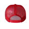 Beau chapeau vide rouge de camionneur de maille, 5 chapeaux du panneau des hommes de la meilleure qualité de conception