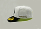 Sports blancs 6 chapeaux de base-ball de broderie de panneau, casquettes de baseball classées par coutume unisexe