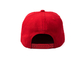 6 chapeaux plats de Snapback de bord d'homme de panneau rouges et bleus avec la broderie 3D de laine-acrylique