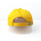 Casquette de baseball unisexe de panneau du polyester 5 de 100 %/chapeau de base-ball sports de jaune
