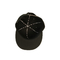 6 chapeaux plats de Bill de panneau, chapeau plat acrylique de Gorras de noir de bord de la coutume 100%, logo fait sur commande