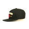 6 chapeaux plats de Bill de panneau, chapeau plat acrylique de Gorras de noir de bord de la coutume 100%, logo fait sur commande
