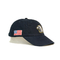 Chapeau animal de papa de modèle d'Eagle de 6 casquettes de baseball brodé par panneau avec le drapeau de l'Amérique