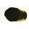 Copie d'or sur le chapeau noir de sport de les deux côtés, logo de coutume de base-ball de 6 panneaux
