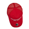 Casquette de baseball rouge unisexe de maille de mode pour l'été avec le logo plat de broderie