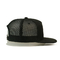 Bande plate de couture de sergé de coton de noir de Bill de Snapback de camionneur de chapeau de chapeau réglable de maille