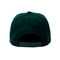 Coton 100% plat adapté aux besoins du client de bord de chapeaux vert-foncé de Hip Hop Snapback