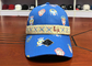 Le polyester 100% de biens a imprimé le panneau des casquettes de baseball 6 avec la bande tissée