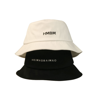 Chapeau fait sur commande de pêcheur de logo d'impression de seau de pêche extérieure de chapeau de Sun de coton