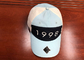 Logo 1998 doux noir et blanc d'impression de chapeaux de papa de base-ball d'OEM tissant la boucle en plastique