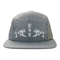 Chapeau en nylon de Snapback de corde de logo imprimé par chapeau de campeur de panneau de la coutume 5
