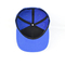 Copie en soie de Snapback de chapeau de chapeau de 7 trous de plastique de fermeture réglable bleue de dos sur des panneaux