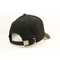 Boucle animale en métal de noir de casquette de baseball de noir de fausse pierre de modèle du CÆ BSCI/casquette de baseball de satin