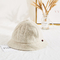 Couleur unisexe de crème de chapeau de Terry Cloth Soft Fabric Bucket d'hiver