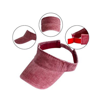 Les adultes vident la fermeture en plastique de dos de Velcro de chapeau de pare-soleil de PVC