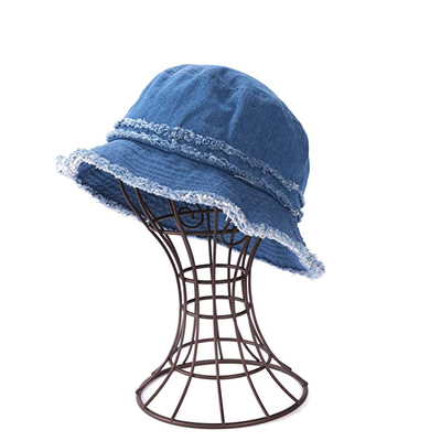 Plage côtière de Bucket Hat For de denim de pêcheur occasionnel de tissu