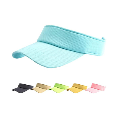 Le chapeau réglable vert de pare-soleil avec UV50+ a coloré la bande élastique de jacquard