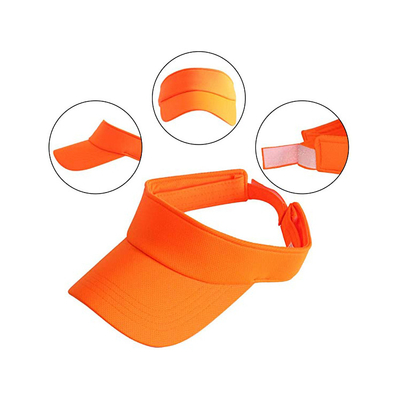 Le chapeau réglable vert de pare-soleil avec UV50+ a coloré la bande élastique de jacquard