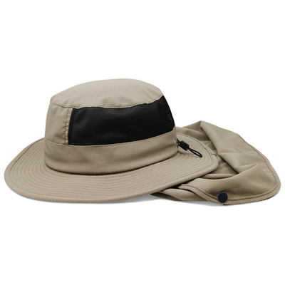 Protection UV extérieure de Bucket Hat Upf 50+ Sun de pêcheur avec la couverture démontable de Flapface de cou