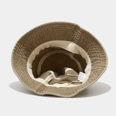 Chapeau simple pliable de denim de coton de Bucket Hat Washed de pêcheur unisexe pour extérieur