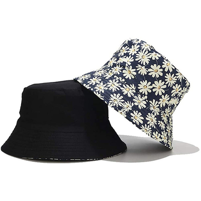 Pêcheur Bucket Hat de couleur solide pour le chapeau réversible de pêche de plage de Sun d'été de coton d'hommes de femmes