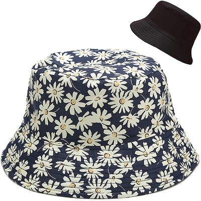 Pêcheur Bucket Hat de couleur solide pour le chapeau réversible de pêche de plage de Sun d'été de coton d'hommes de femmes