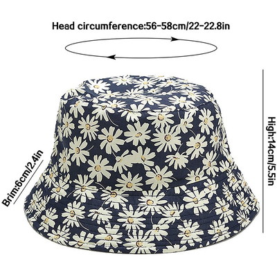 Pêcheur Bucket Hat de couleur solide pour le chapeau réversible de pêche de plage de Sun d'été de coton d'hommes de femmes