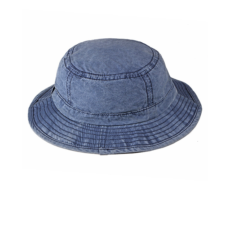Chapeau De Seau Vintage En Coton Denim - Chapeau Soleil Large Bord Pour Hommes Et Femmes, Kaki