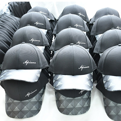 Casquette de baseball personnalisable à 6 panneaux avec sangle réglable et visière incurvée