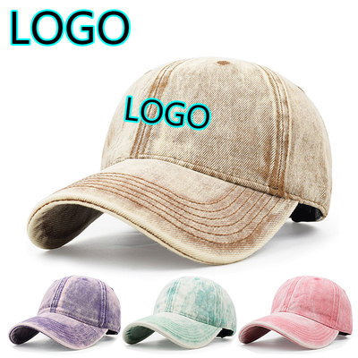 Nouvelle casquette de baseball unisexe lavée avec logo personnalisé, mode coton, décontractée en plein air, hommes, chapeau de papa réglable