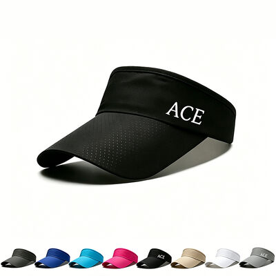 Capuchon de protection solaire réglable en polyester à 100% idéal pour courir le golf, le tennis et d'autres sports de plein air