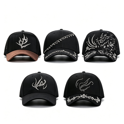 Casquette de baseball personnalisée à 6 panneaux, environ 100 grammes, unisexe, durable et confortable, adaptée à un usage quotidien